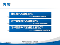 PCA自控镇痛技术在癌痛治疗中的应用培训课件
