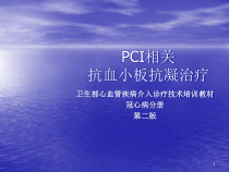 PCI相关抗血小板抗凝治疗课件