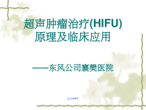 超声肿瘤治疗HIFU课件