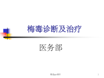 梅毒诊断及治疗课件