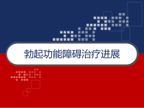 勃起功能障碍治疗进展详解-课件