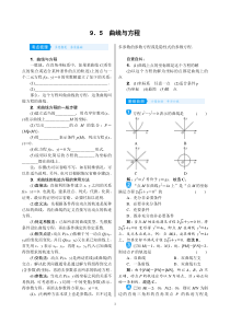 高考数学(理数)一轮复习学案9．5《曲线与方程》(含详解)
