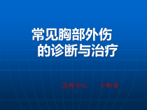 常见胸部外伤的诊断与治疗课件优秀课件