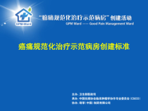癌痛规范化治疗示范病房标准课件