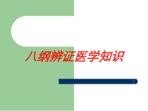 八纲辨证医学知识培训课件