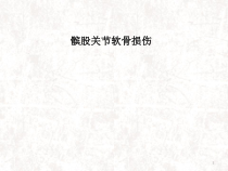 髌股关节软骨损伤医学课件
