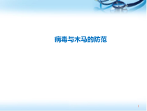 病毒与木马的防范介绍医学课件