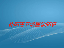 补阳还五汤医学知识培训课件