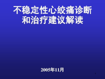 不稳定性心绞痛诊断和治疗建议课件