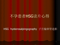 不孕患者HSG读片心得医学课件
