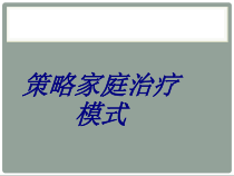 策略家庭治疗模式培训课件
