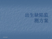 出生缺陷监测信息科医学课件