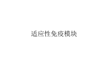 大学课程医学免疫学适应性免疫课件