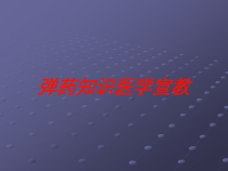 弹药知识医学宣教培训课件