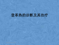 登革热的诊断及其治疗课件