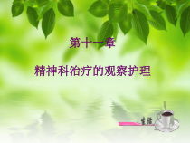 第十一章精神科治疗的观察与护理课件