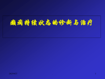 癫痫持续状态的诊断与治疗医学课件
