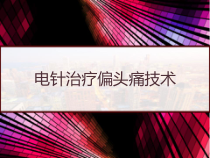 电针治疗偏头痛技术-课件