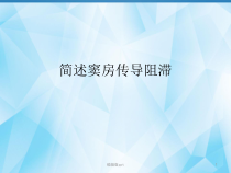 窦房传导阻滞医学课件