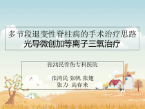 多节段退变性脊柱病的手术治疗课件