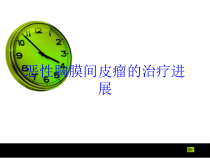 恶性胸膜间皮瘤的治疗进展培训课件
