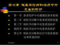 放射卫生学重点第六章核医学诊断和治疗中对患者的防护54张课件