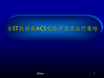 非st段抬高acs危险评估及治疗策略课件
