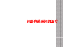 肺部真菌感染治疗课件
