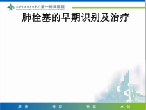 肺栓塞早期识别与治疗课件