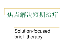 概述SFBT焦点解决短程治疗课件