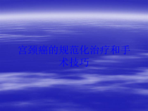 宫颈癌的规范化治疗和手术技巧培训课件