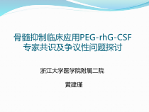 黄建瑾-PEG-rhG-CSF临床应用专家共识及争议性问题探讨-20161210课件