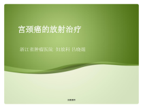 宫颈癌的放射治疗专业研究课件