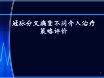 冠脉分叉病变不同介入治疗策略评价课件