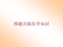 核磁共振医学知识培训课件