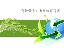 急性髓系白血病AML治疗进展课件