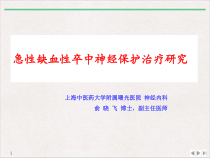 急性缺血性卒中神经保护治疗研究课件