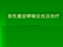 急性重症哮喘医学课件