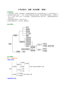 中考数学一轮总复习01《实数》知识讲解+巩固练习（提高版）（含答案）
