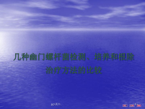 几种幽门螺杆菌检测培养和根除治疗方法的比较课件