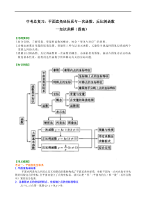 中考数学一轮总复习07《平面直角坐标系与一次函数、反比例函数》知识讲解+巩固练习（提高版）（含答案）