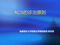 急性冠脉综合征的诊疗原则课件