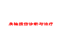 肩袖损伤诊断与治疗培训课件