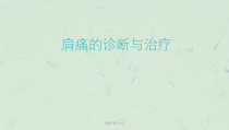 肩痛诊断与治疗课件