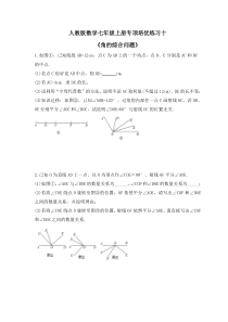 人教版数学七年级上册专项培优练习（10份打包，含答案，可预览）
