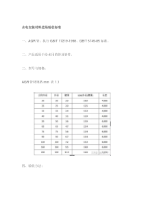 水电安装材料进场验收标准 (2)