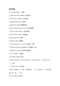 初中英语新目标八年级(下册)Unit 3 知识清单