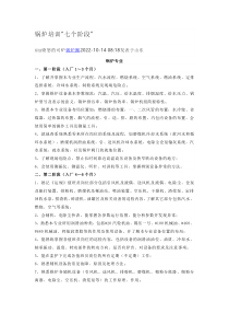 锅炉培训七个阶段