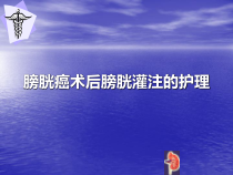 膀胱癌术后膀胱灌注的护理医学课件