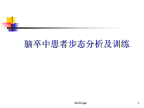 偏瘫步态分析及训练医学课件